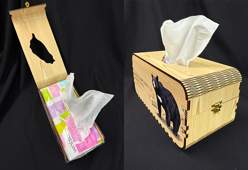 台灣黑熊面紙盒